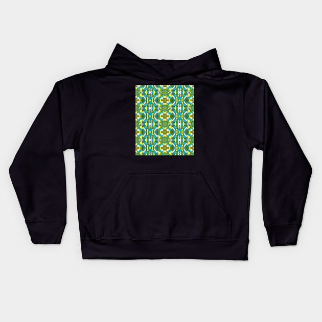 Ocean Tiles Kids Hoodie by Terran Textures 